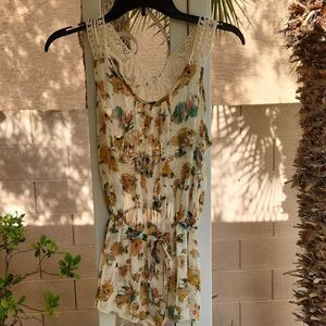 Rue21 Womens Small Sheer Floral Lace Camisole